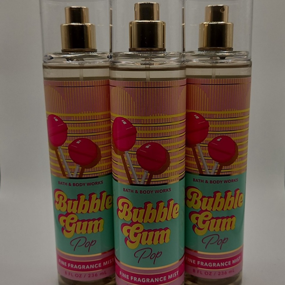 Bath & Body Works Bubble Gum Pop Fine Fragrance Mist - Pink & Aqua